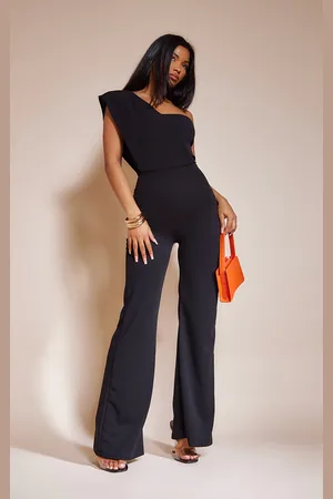 PRETTYLITTLETHING One Shoulder Drape Detailed Jumpsuit