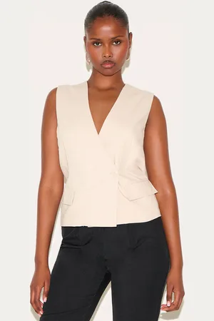 PRETTYLITTLETHING Boxy Asymmetric Waistcoat