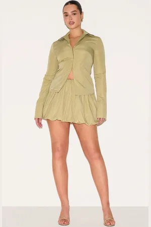 PRETTYLITTLETHING Shape Tailored Puff Ball Mini Skirt