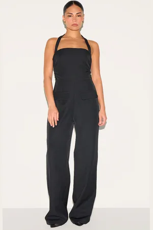 PRETTYLITTLETHING Petite Tailored Wide Leg Jumpsuit