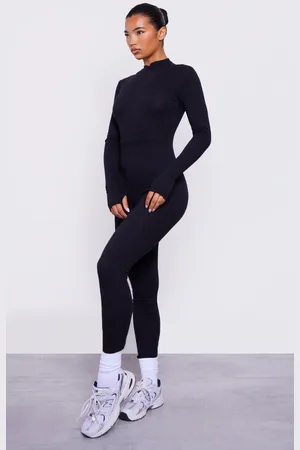 PRETTYLITTLETHING Cotton Zip Front Catsuit