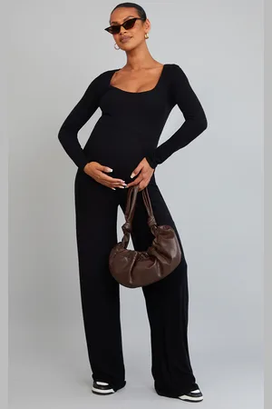 PRETTYLITTLETHING Maternity Long Sleeved Soft Rib Jumpsuit