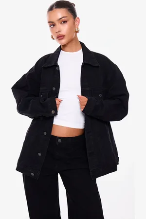 PRETTYLITTLETHING Oversized Boyfriend Denim Jacket