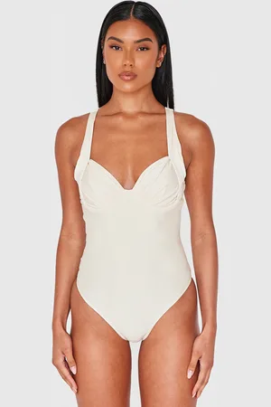 PRETTYLITTLETHING Ruched Cup Underwired Swimsuit
