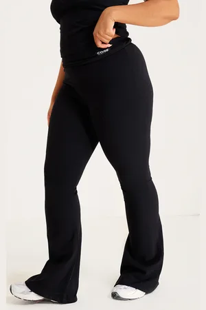 PRETTYLITTLETHING Plus Contour Sculpt Foldover Pants
