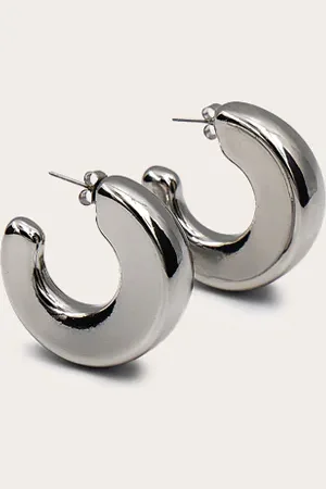 PRETTYLITTLETHING Oversized Chunky Hoop Earrings