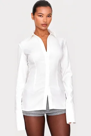 PRETTYLITTLETHING Woven Fitted Shirt