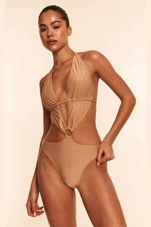 PRETTYLITTLETHING Plunge O Ring Cut Out Swimsuit