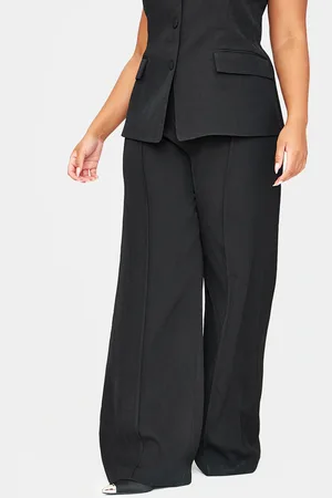 PRETTYLITTLETHING Plus Premium Seam Detail Pants
