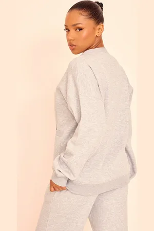 PRETTYLITTLETHING Button Front Pocket Sweat Cardigan