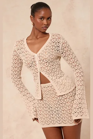 PRETTYLITTLETHING Crochet Mini Skirt