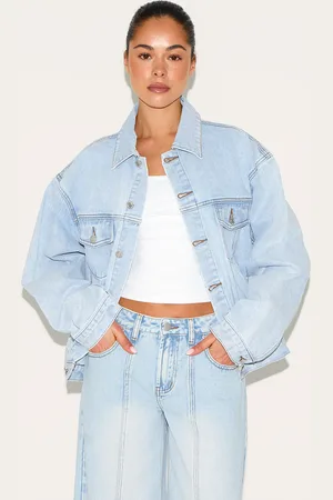 PRETTYLITTLETHING Oversized Classic Denim Jacket
