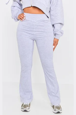 PRETTYLITTLETHING Shape Cotton High Waist Flared Pants