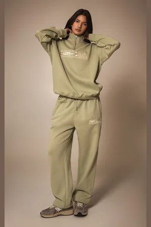 PRETTYLITTLETHING Embroidered Cuffed Track Pant
