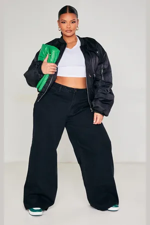 PRETTYLITTLETHING Plus High Waist Faded Boyfriend Jeans