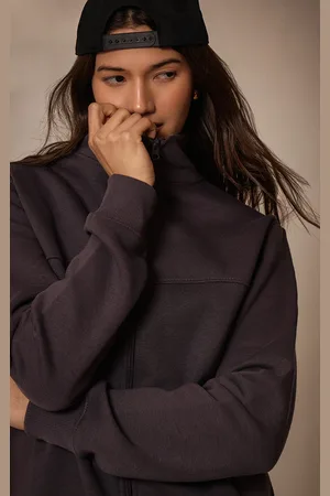 PRETTYLITTLETHING Seam Detail Zip Through Track Top