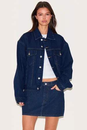 PRETTYLITTLETHING Oversized Classic Denim Jacket