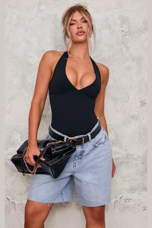 PRETTYLITTLETHING Contour Halterneck Bodysuit