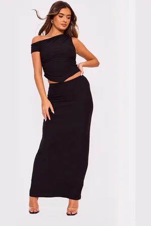 PRETTYLITTLETHING Soft Touch Low Rise Maxi Skirt