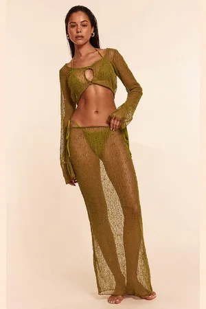 PRETTYLITTLETHING Textured O Ring Detail Beach Set
