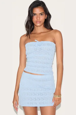 PRETTYLITTLETHING Crochet Mini Skirt