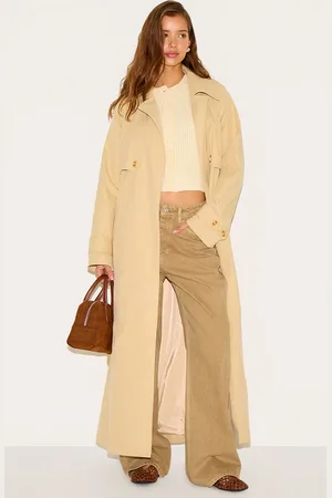 PRETTYLITTLETHING Oversized Storm Flap Detail Trench