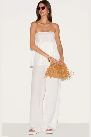 PRETTYLITTLETHING Bandeau Peplum Detail Jumpsuit