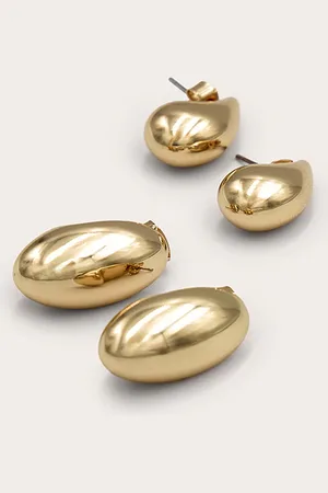 PRETTYLITTLETHING Tear Drop Multi Pack Earrings
