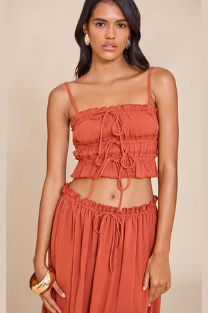 PRETTYLITTLETHING Cheesecloth Cami Top