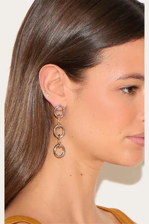 PRETTYLITTLETHING Contrast Loop Drop Earrings