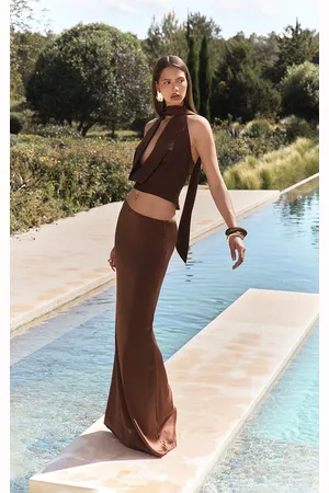 PRETTYLITTLETHING Satin Maxi Skirt