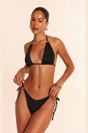 PRETTYLITTLETHING Mini O Ring High Apex Triangle Bikini Top