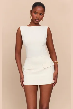 PRETTYLITTLETHING Woven Pocket Detail Sleeveless Skort Playsuit