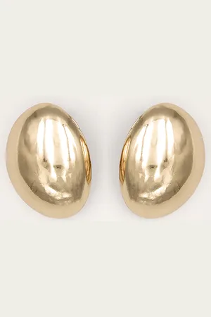 PRETTYLITTLETHING Chunky Oval Stud Earrings