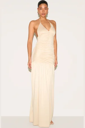 PRETTYLITTLETHING Double Layer Soft Touch Shift Hem Maxi Dress