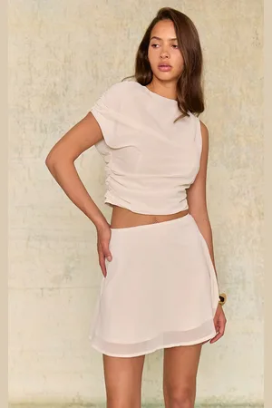 PRETTYLITTLETHING Chiffon High Waisted A-line Mini Skirt