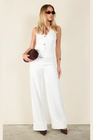 PRETTYLITTLETHING Textured Woven Wide Leg Pant