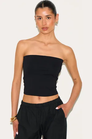 PRETTYLITTLETHING Tall Soft Cotton Bandeau Top