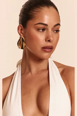 PRETTYLITTLETHING Oversized Wave Abstract Statement Earrings