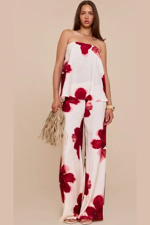 PRETTYLITTLETHING Oversized Floral Pants