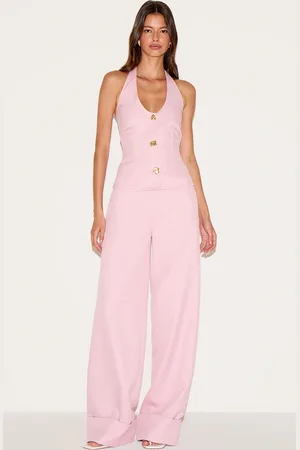 PRETTYLITTLETHING Textured Woven Wide Leg Pant