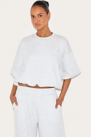 PRETTYLITTLETHING Elasticated Puff Boxy Sweatshirt