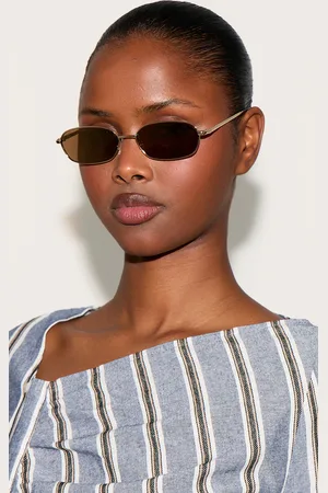 PRETTYLITTLETHING Jeepers Peepers Slim Round Sunglasses