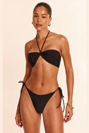 PRETTYLITTLETHING Twist Strap Tie Side Bikini Bottoms