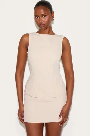 PRETTYLITTLETHING Woven Mid Rise Mini Skirt