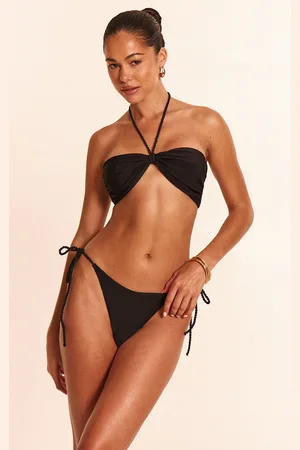PRETTYLITTLETHING Twist Halter Strap Bandeau Bikini Top