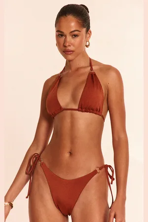 PRETTYLITTLETHING Mini O Ring High Apex Triangle Bikini Top