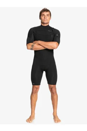 Quiksilver | Mens 2/2Mm Everyday Sessions Short Sleeve Chest Zip Springsuit - - Size XXL at Official Store