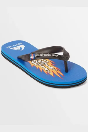 Quiksilver | Boys 8-16 Molokai Art Beach Flip-Flops - - Size 5(37) at Official Store