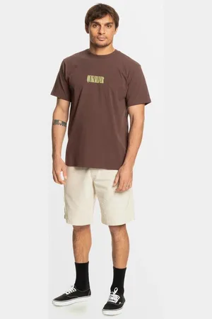 Quiksilver | Mens Silver T-Shirt - - Size XXL at Official Store